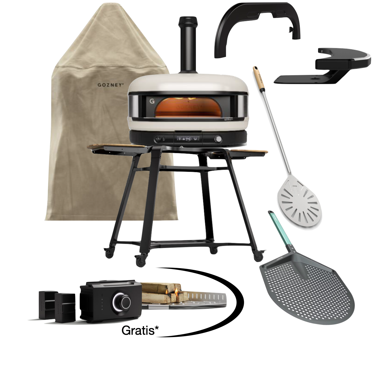 Gozney Dome Gen 2.0 XL Creme - Neapel Set inkl. Gestell