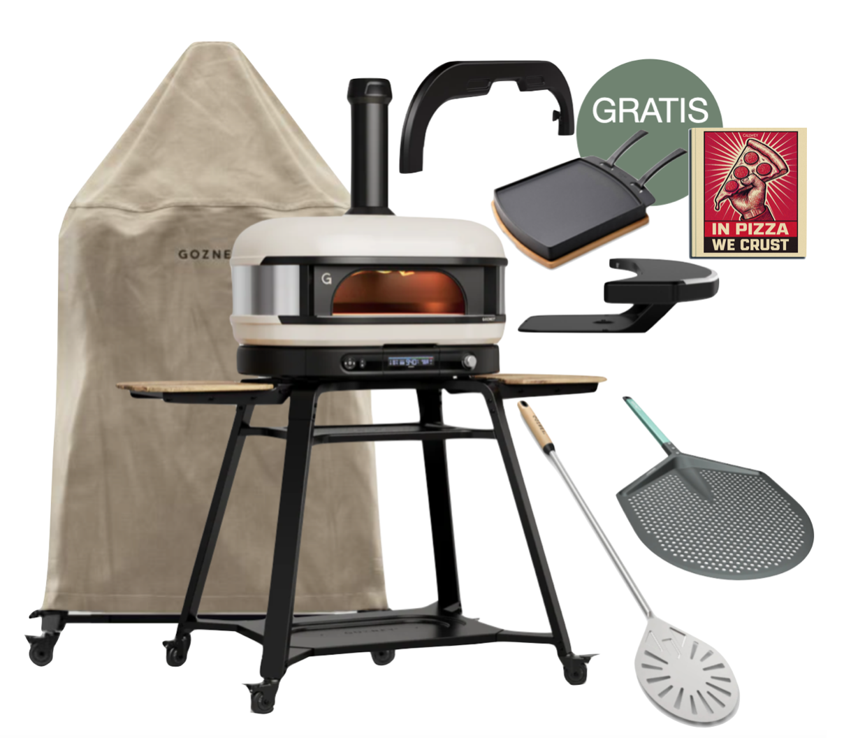 Gozney Dome Gen 2.0 XL Creme - Neapel Set inkl. Gestell