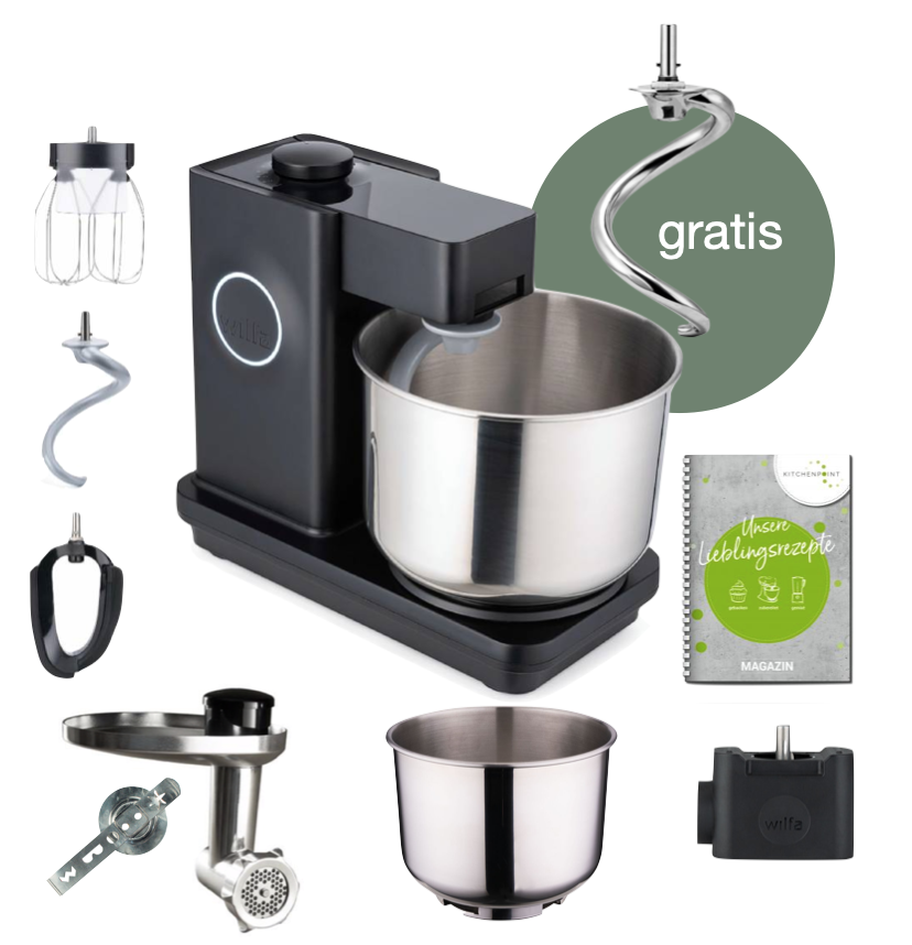 Wilfa Küchenmaschine Probaker schwarz - Back Mega Set