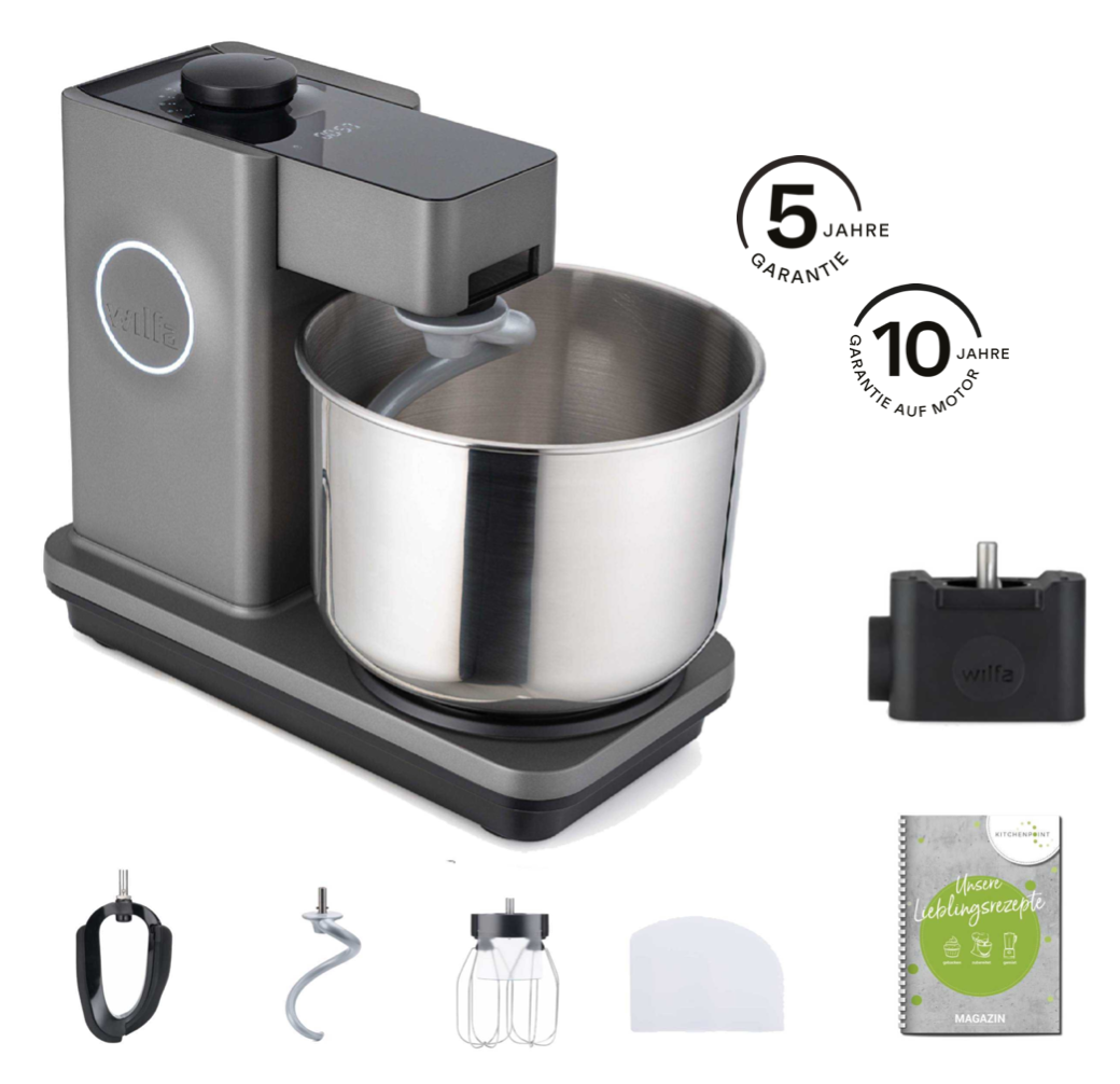 Wilfa Küchenmaschine Probaker Timer grau - Adapter Set Wilfa Küchenmaschine Probaker Timer grau - Adapter Set