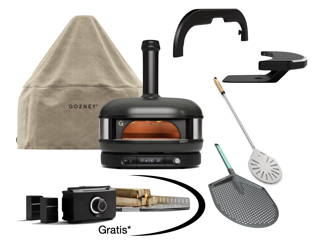 Gozney Dome Gen 2.0 XL Schwarz - Neapel Set