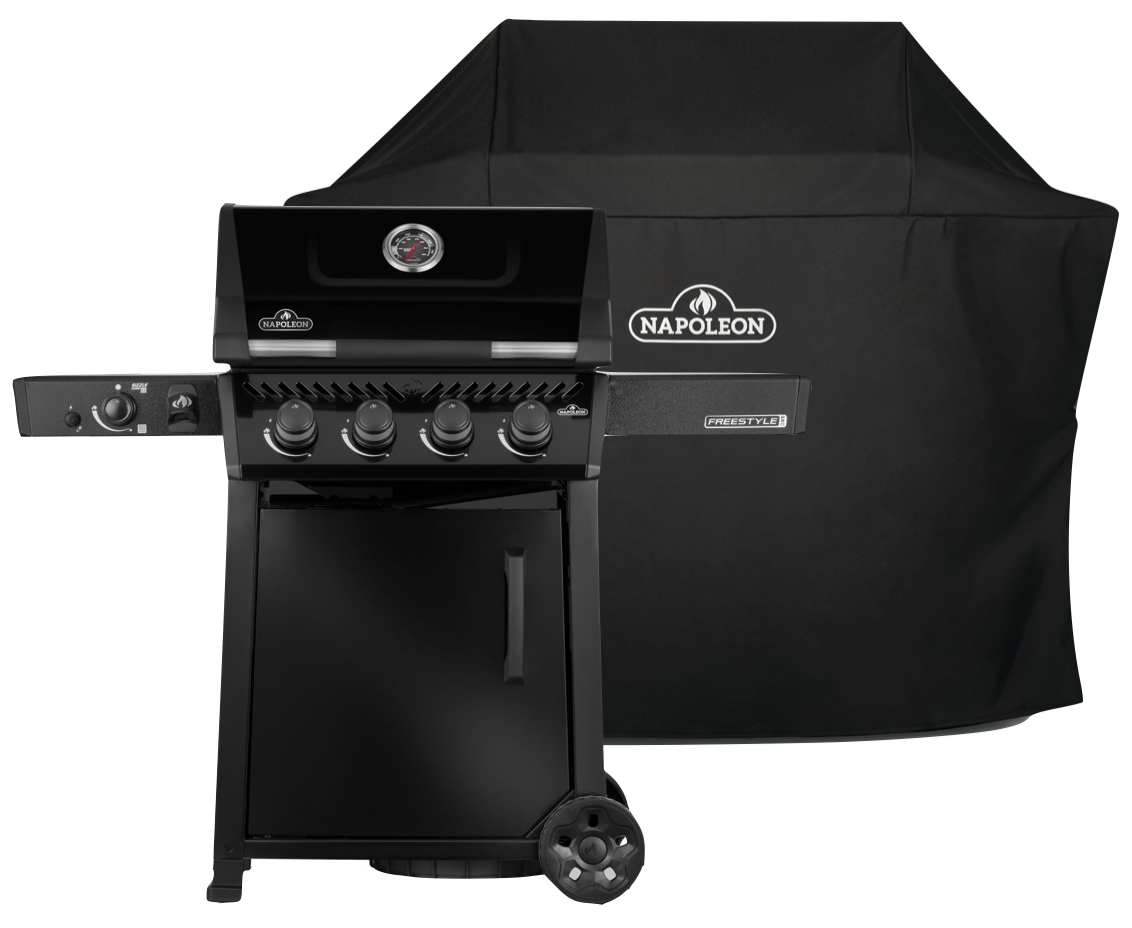 Napoleon Freestyle Pro 425 mit Sizzle Zone schwarz inkl. Abdeckhaube - Modell 2026 