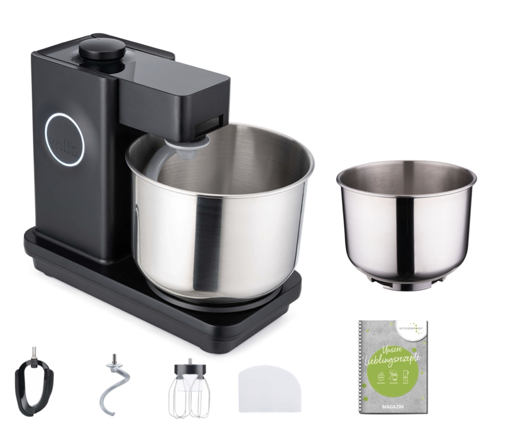 Wilfa Küchenmaschine Probaker  schwarz - Schüssel Set