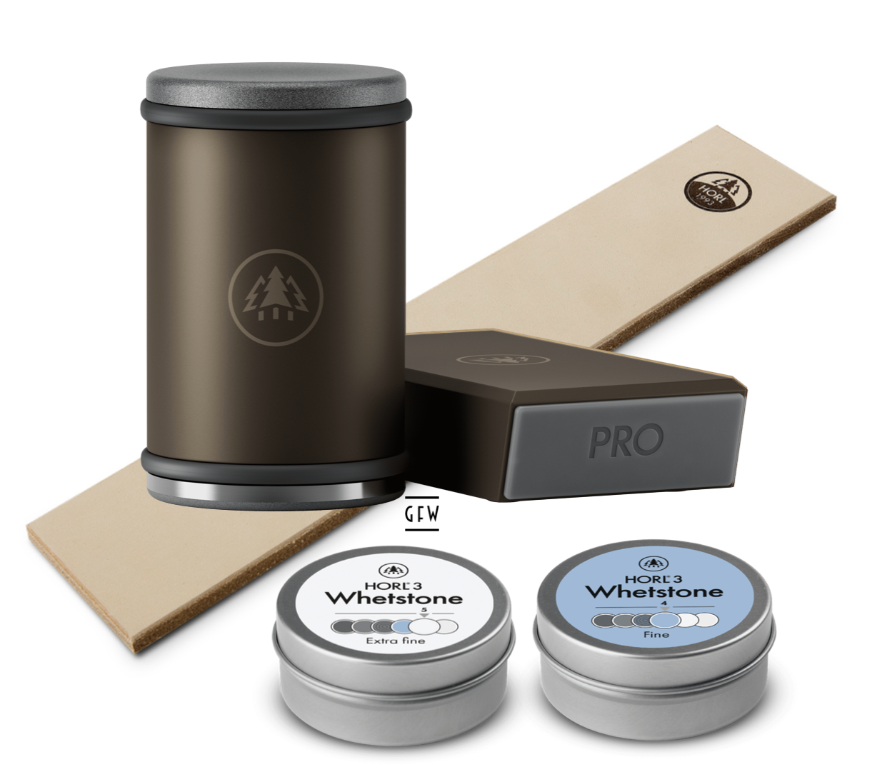 HORL 3 Pro Rollschleifer Premium Schärfe Set