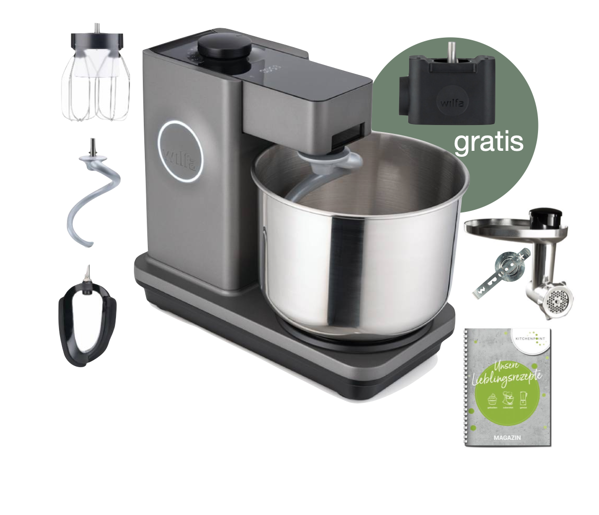 Wilfa Küchenmaschine Probaker Timer grau - BBQ Set