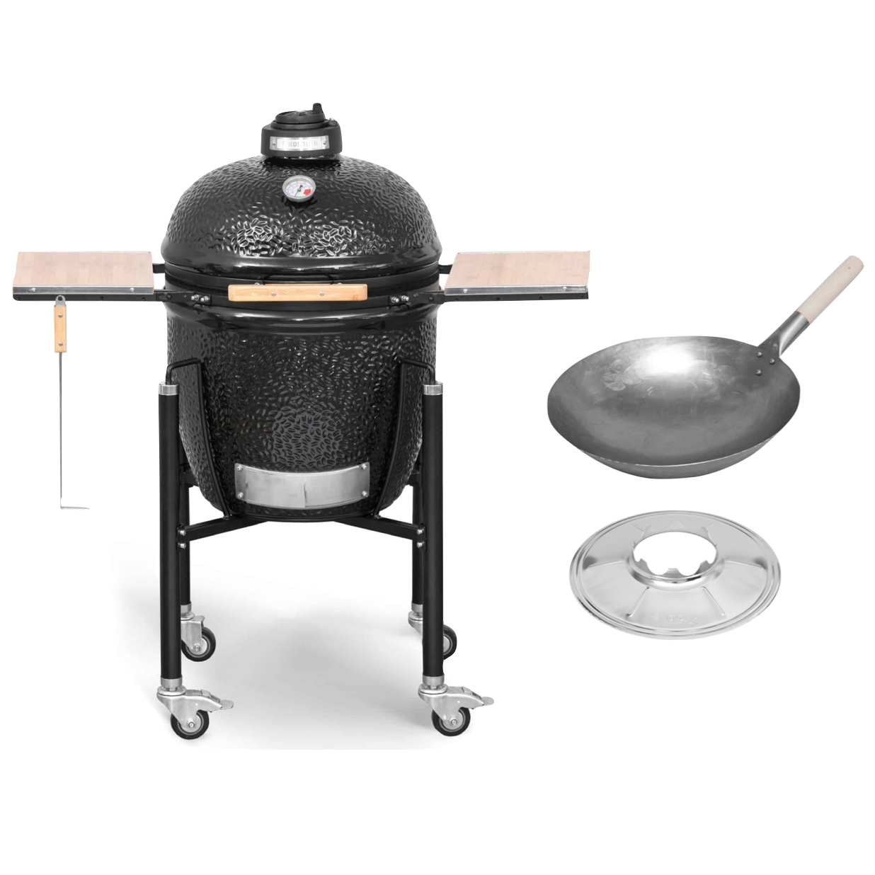 Monolith Basic Schwarz - Wok Grill Set