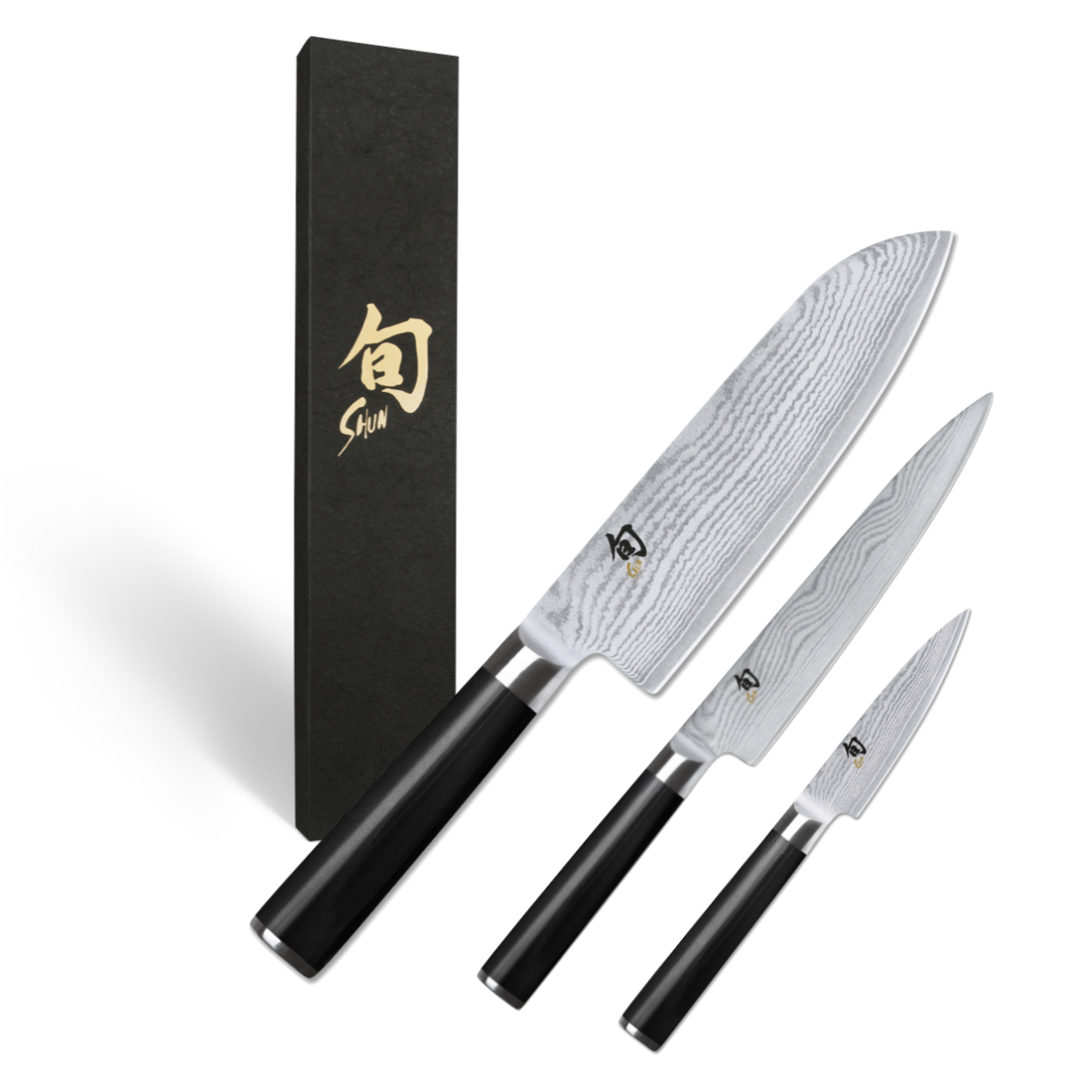 KAI Shun Classic Santoku Set 3-teilig KAI Shun Classic Santoku Set 3-teilig