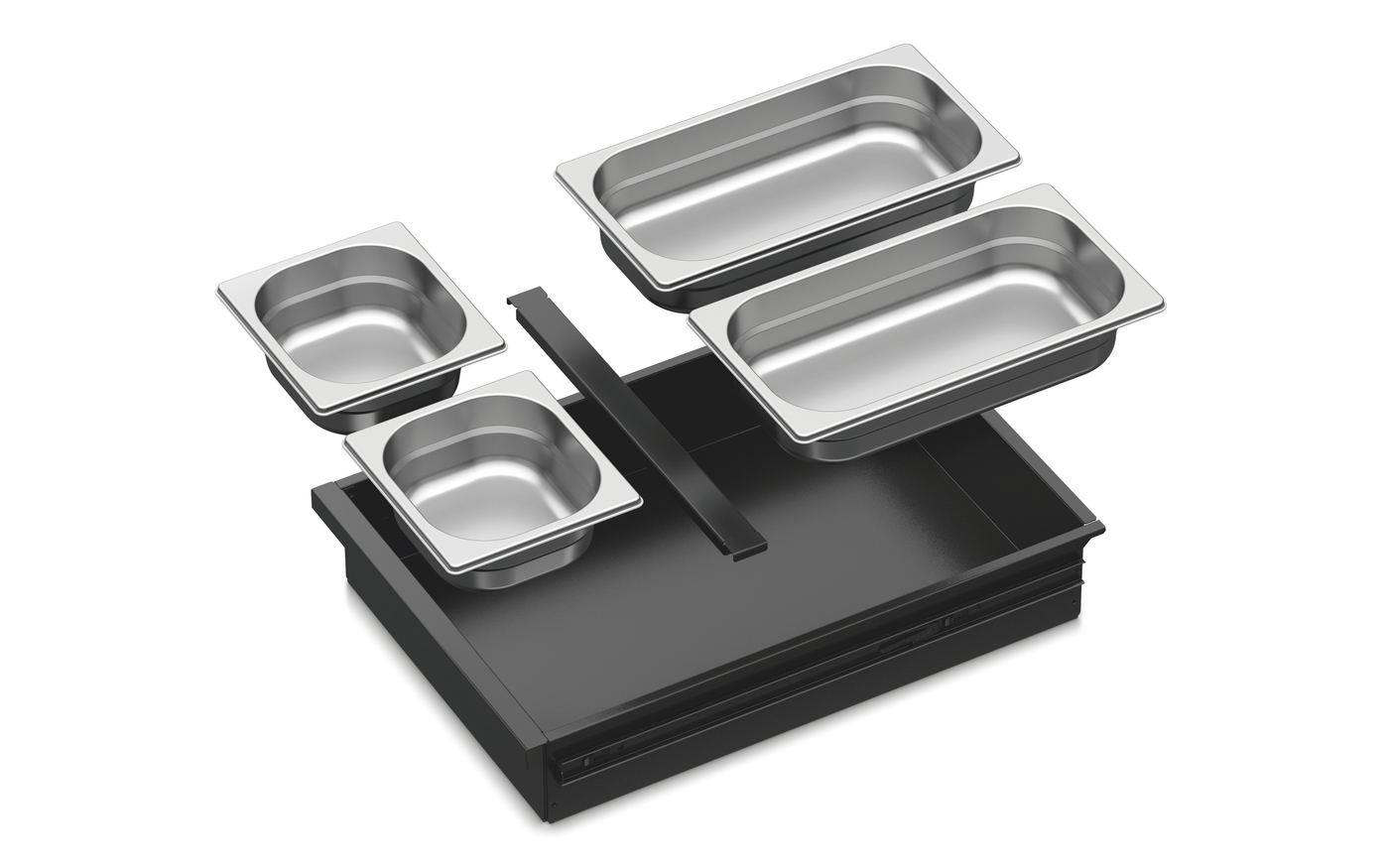 Miele Dreams Outdoorküche PrepManager - Edelstahlschalen Set 4tlg tief