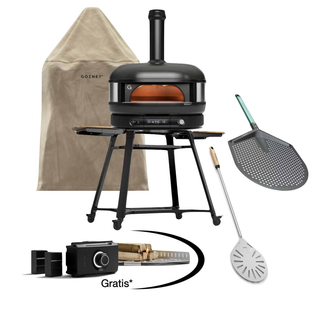 Gozney Dome Gen 2.0 XL Schwarz - Starter Set inkl. Gestell