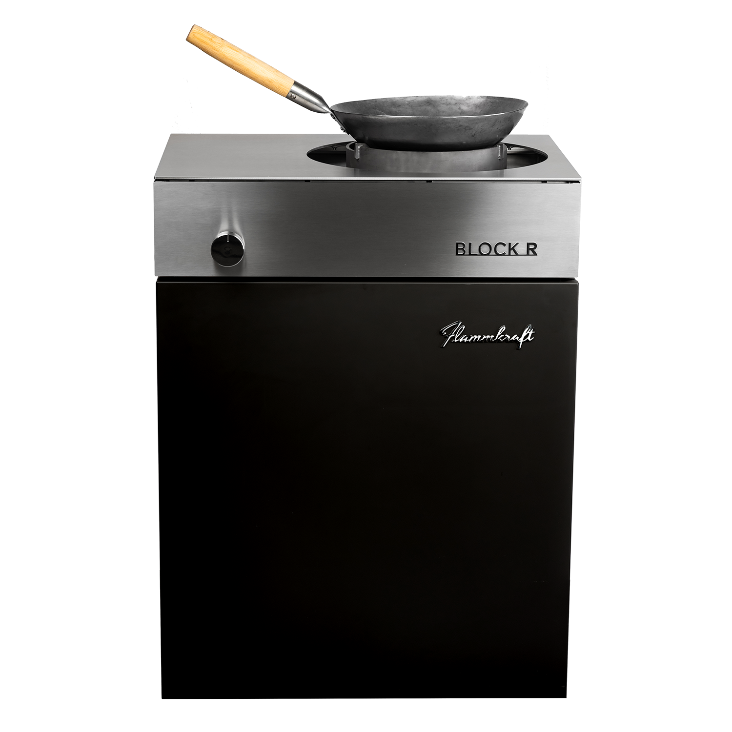 Flammkraft Block R Elfenbeinschwarz - Wokbrenner Flammkraft Block R Elfenbeinschwarz - Wokbrenner