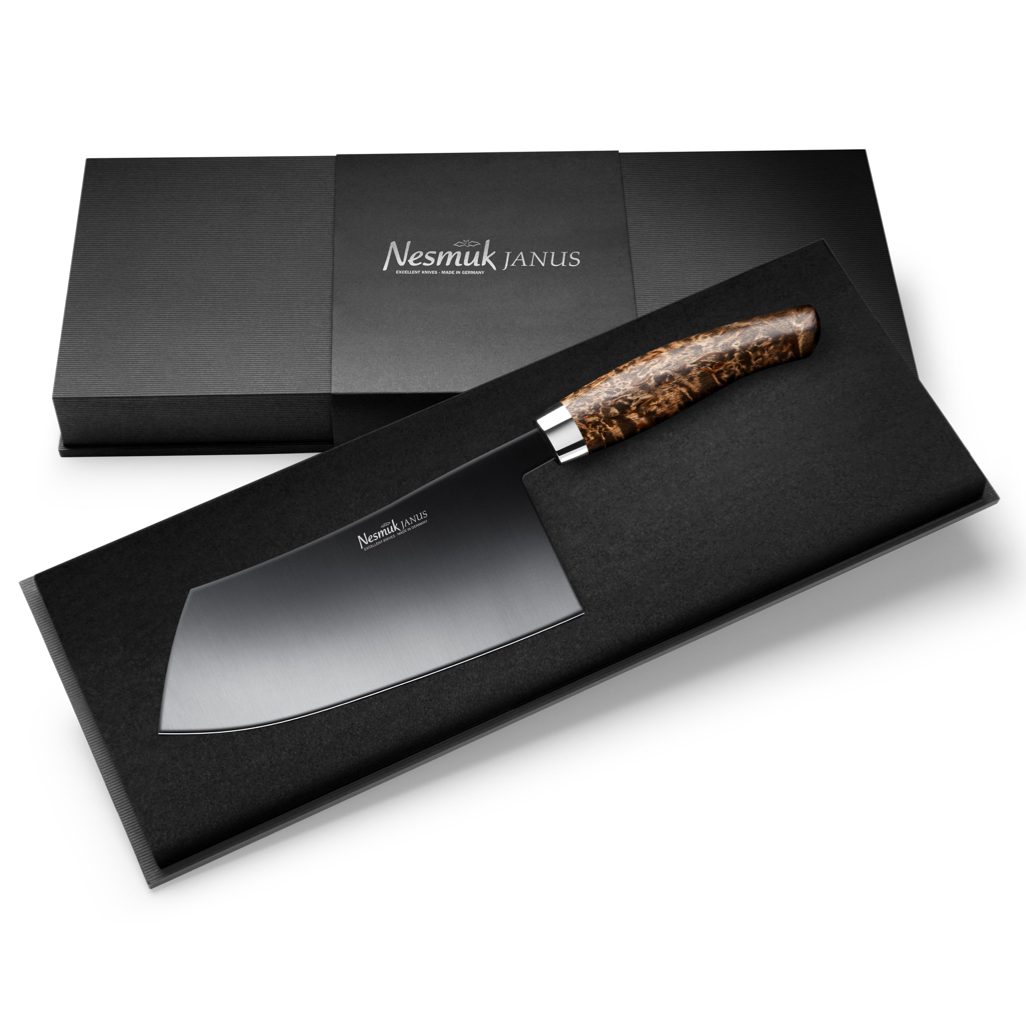 Nesmuk Janus Chinesisches Kochmesser 180 Karelische Maserbirke Nesmuk Janus Chinesisches Kochmesser 180 Karelische Maserbirke