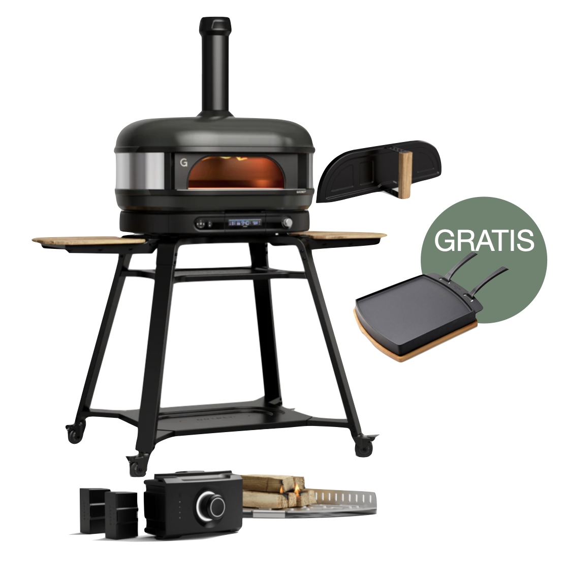 Gozney Dome Gen 2.0 XL Schwarz - Woodfire Set inkl. Gestell