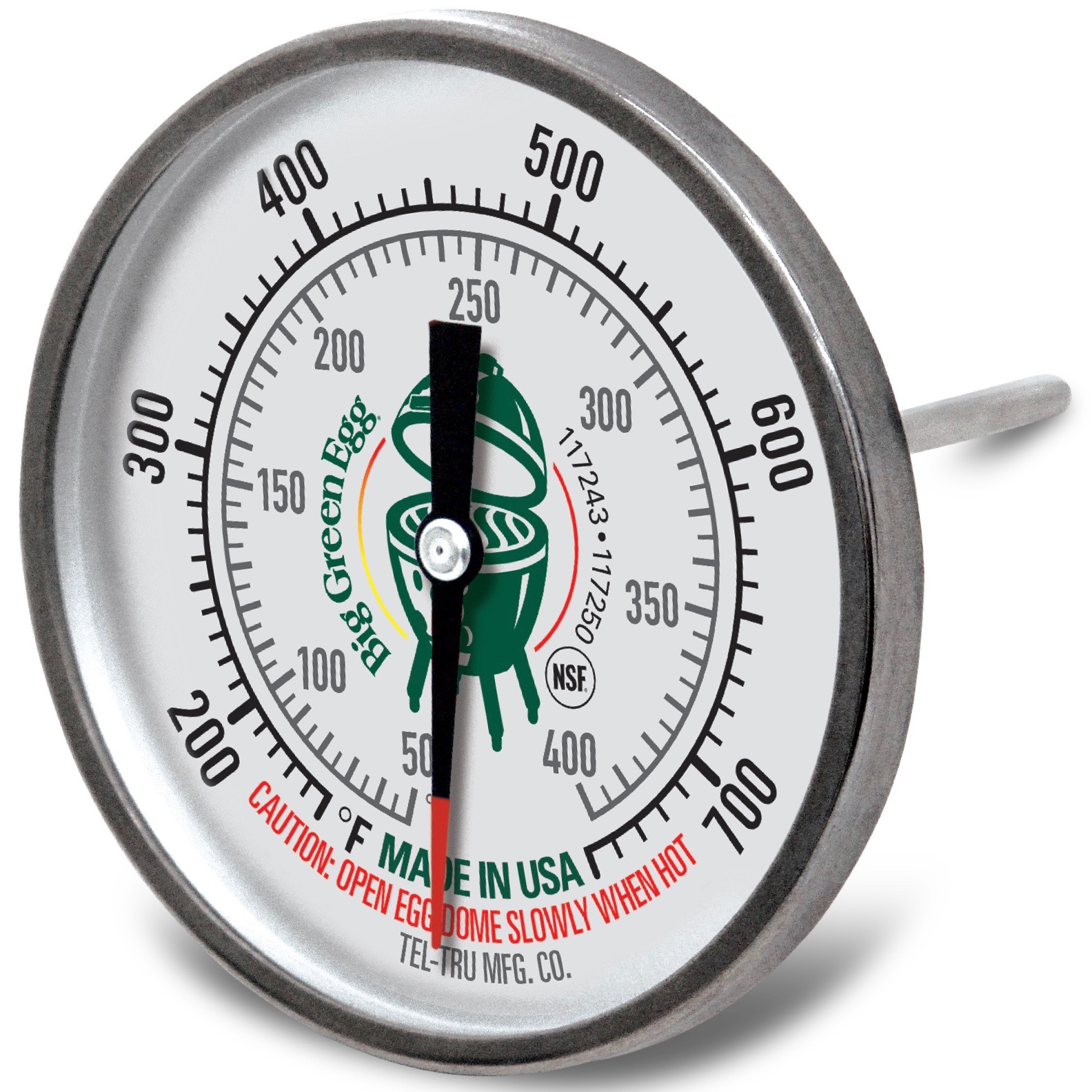 Big Green Egg Tel-Tru Deckelthermometer M, S, MX, MN