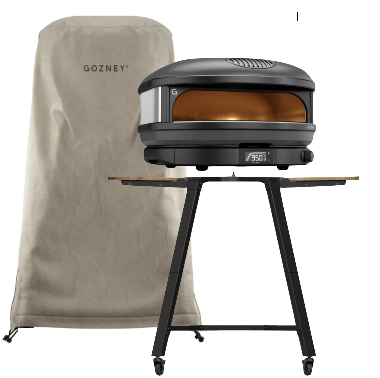 Gozney Arc XL Schwarz  - Set mit Gestell und Abdeckhaube