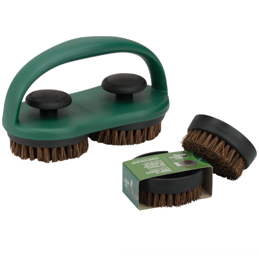 Big Green Egg Dual Grillrost-Schrubber - inkl. 2 Ersatz-Schrubber-Pads Big Green Egg Dual Grillrost-Schrubber - inkl. 2 Ersatz-Schrubber-Pads