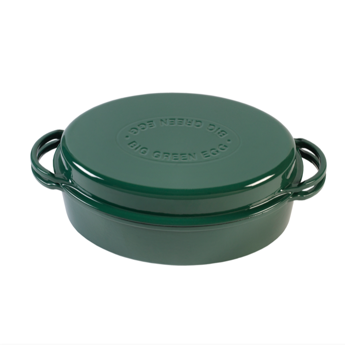 Big Green Egg Green Dutch Oven Oval