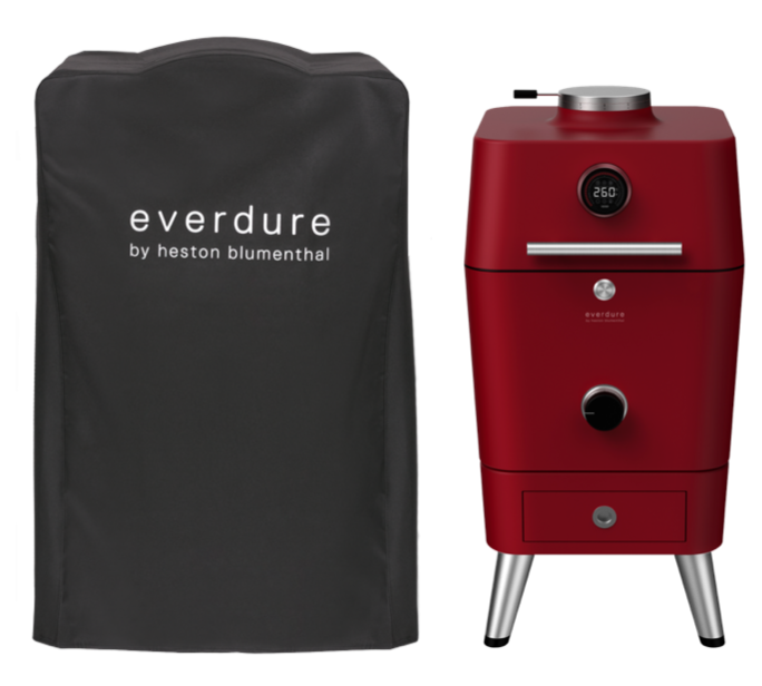 Everdure 4K Outdoor Ofen Rot inkl. Abdeckhaube 