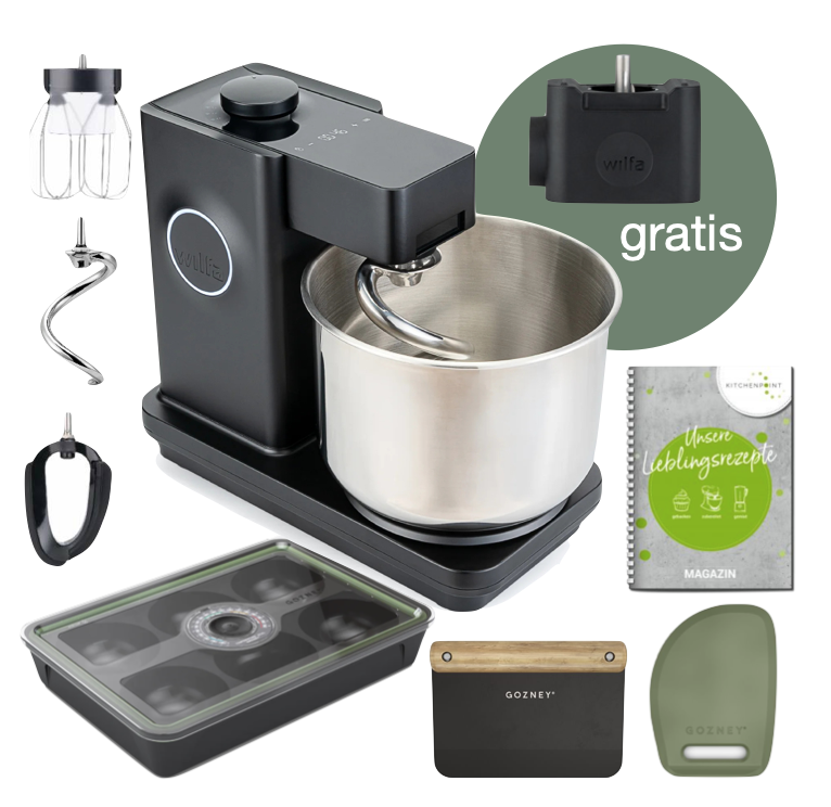 Wilfa Küchenmaschine Probaker Timer schwarz - Gozney Pizza Set