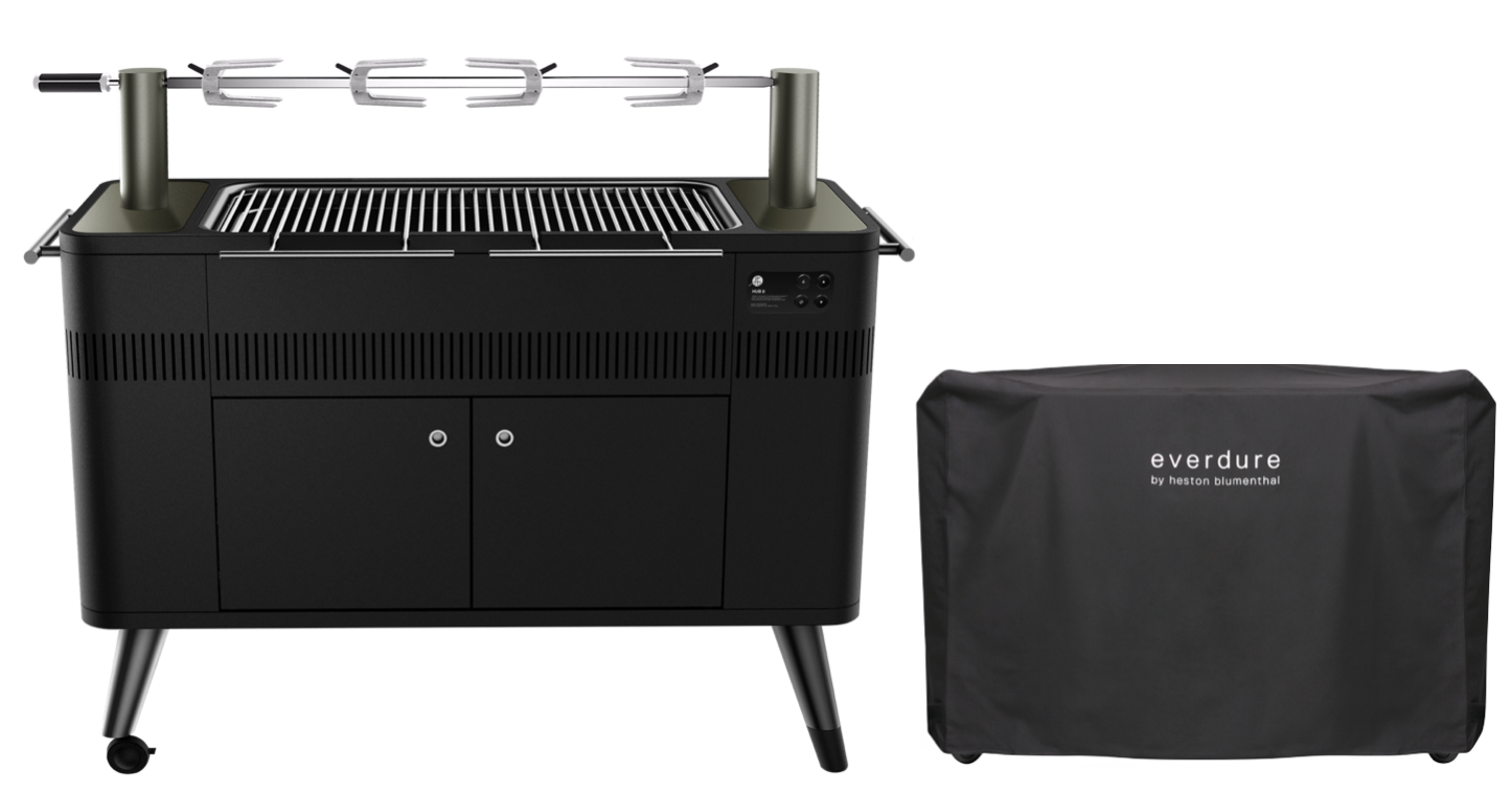 Everdure HUB II Holzkohlegrill inkl. Abdeckhaube 