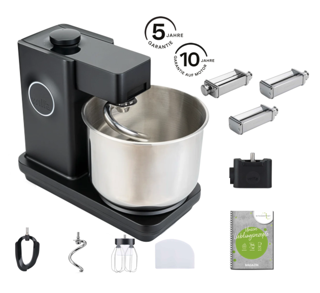 Wilfa Küchenmaschine Probaker V2 Schwarz - Pasta Set