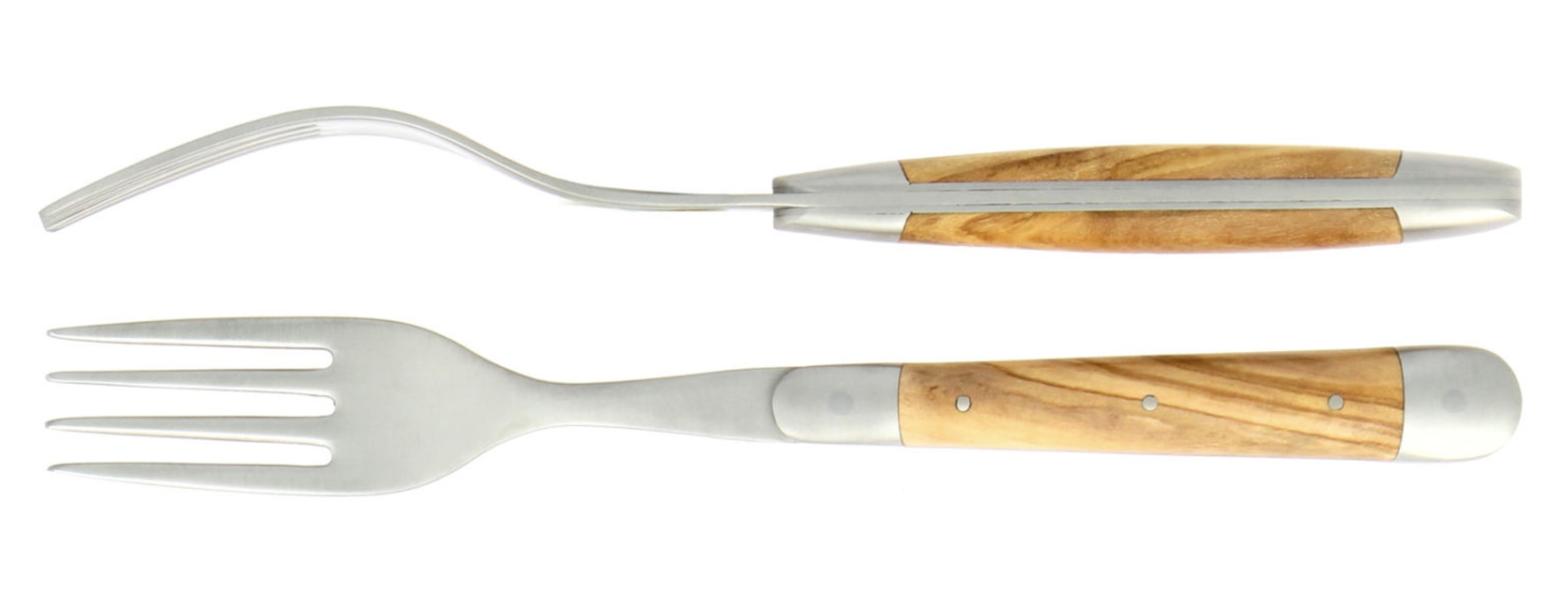 Forge de Laguiole Gabel 2er Set - Olivenholz Forge de Laguiole Gabel 2er Set - Olivenholz
