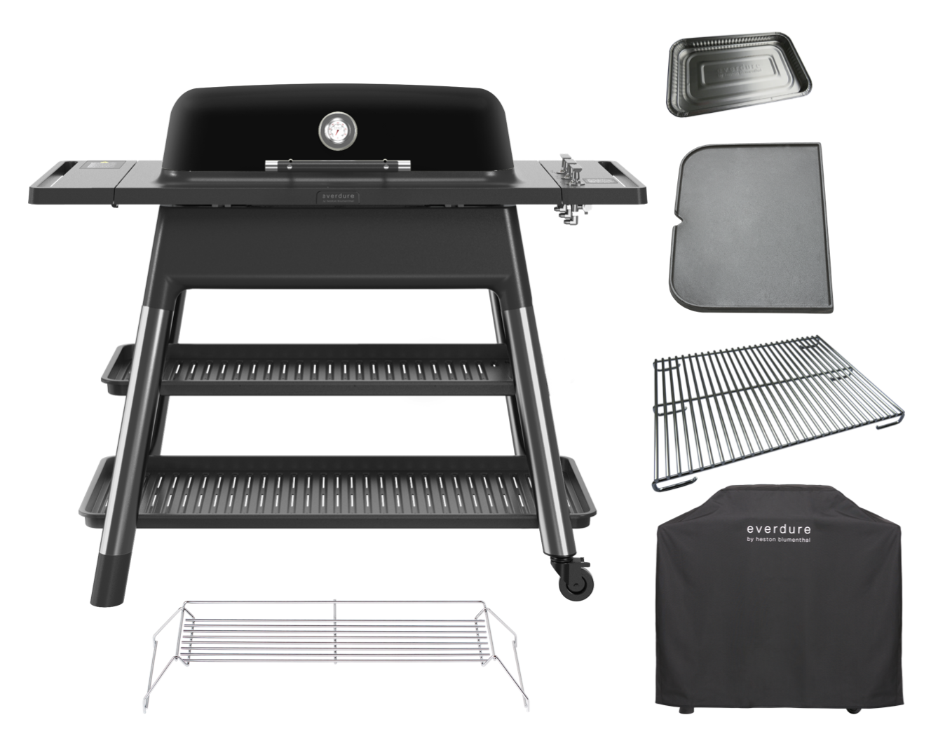 Everdure FURNACE Gasgrill schwarz Komplettpaket