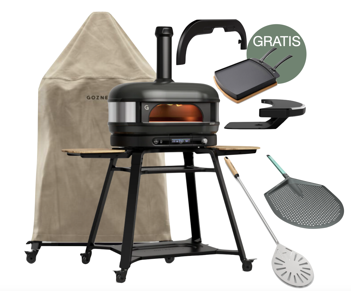 Gozney Dome Gen 2.0 XL Schwarz - Neapel Set inkl. Gestell