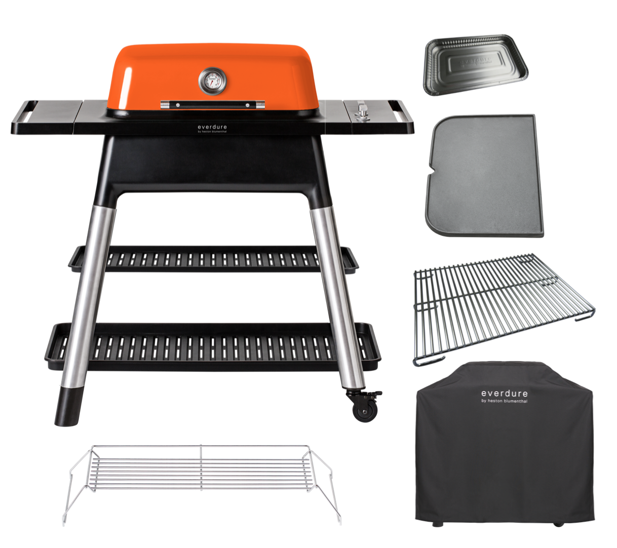 Everdure FORCE Gasgrill orange Komplettpaket - SALE