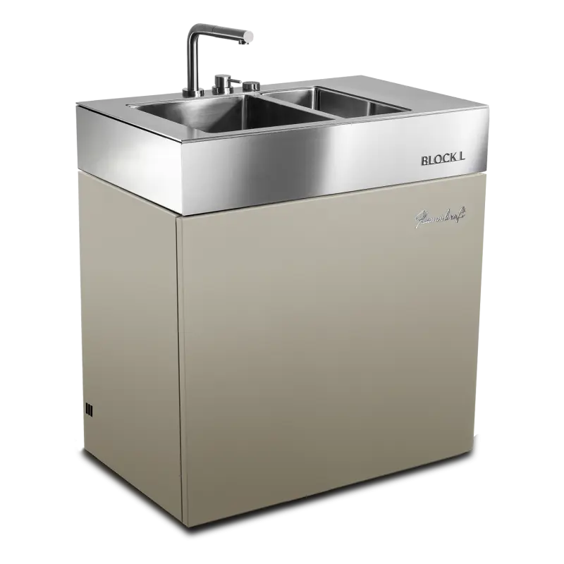 Flammkraft Block L Taupe - Spülbecken Modul Flammkraft Block L Taupe - Spülbecken Modul