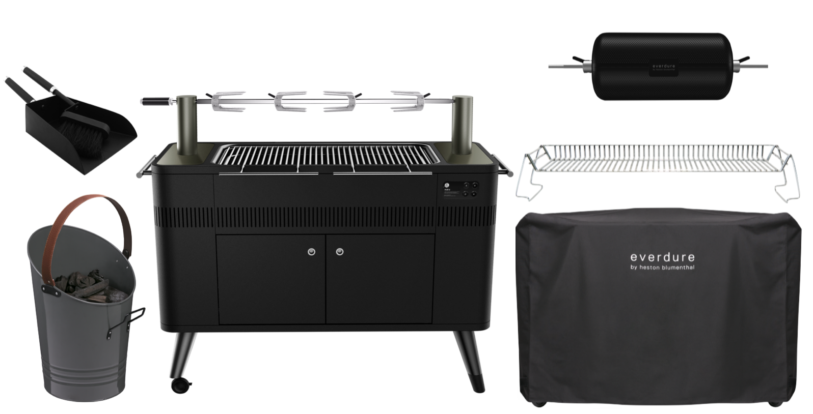 Everdure HUB II Holzkohlegrill - Komplettpaket