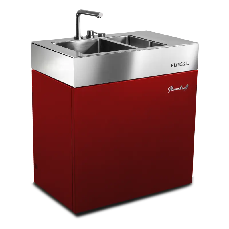 Flammkraft Block L Rubin - Spülbecken Modul Flammkraft Block L Rubin - Spülbecken Modul