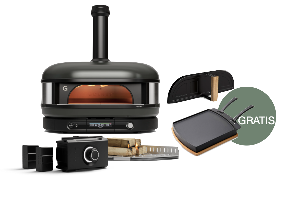 Gozney Dome Gen 2.0 Schwarz - Woodfire Set
