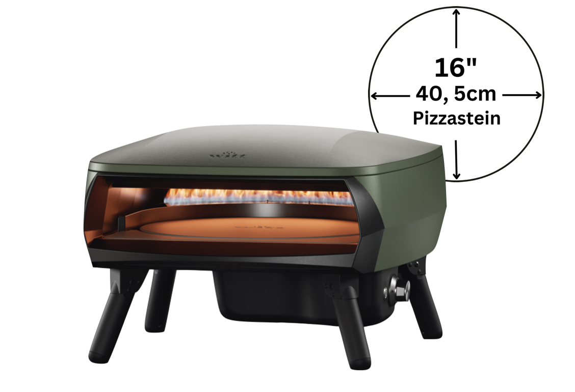 Witt Piccolo Rotante Grande 16" Pizzaofen matt dunkelgrün