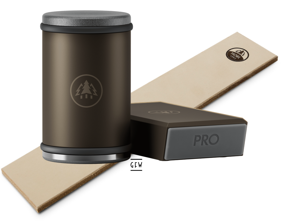 HORL 3 Pro Rollschleifer Abziehleder Set