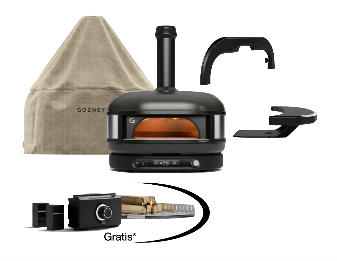 Gozney Dome Gen 2.0 XL Schwarz - Komplett Set