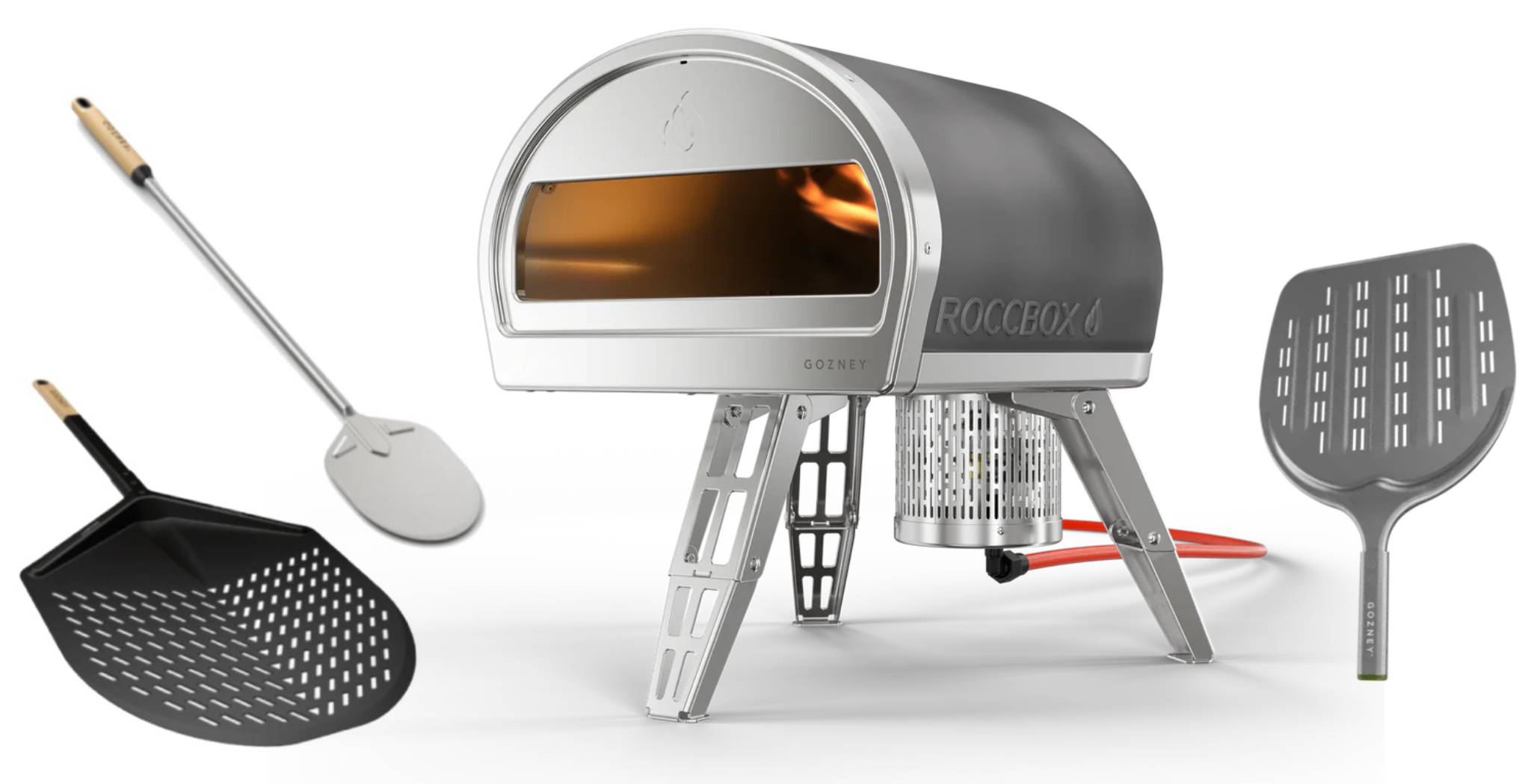 Gozney Roccbox Gas Burning Grau - Starter Set  Gozney Roccbox Gas Burning Grau - Starter Set