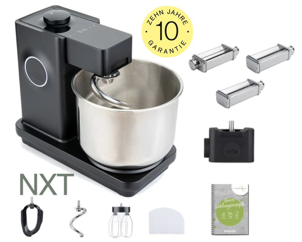 Wilfa Küchenmaschine PROBAKER NXT, Schwarz - Pasta Set