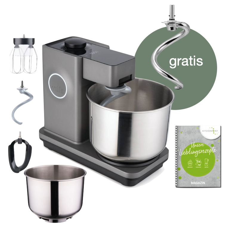 Wilfa Küchenmaschine Probaker Timer grau - Schüssel Set