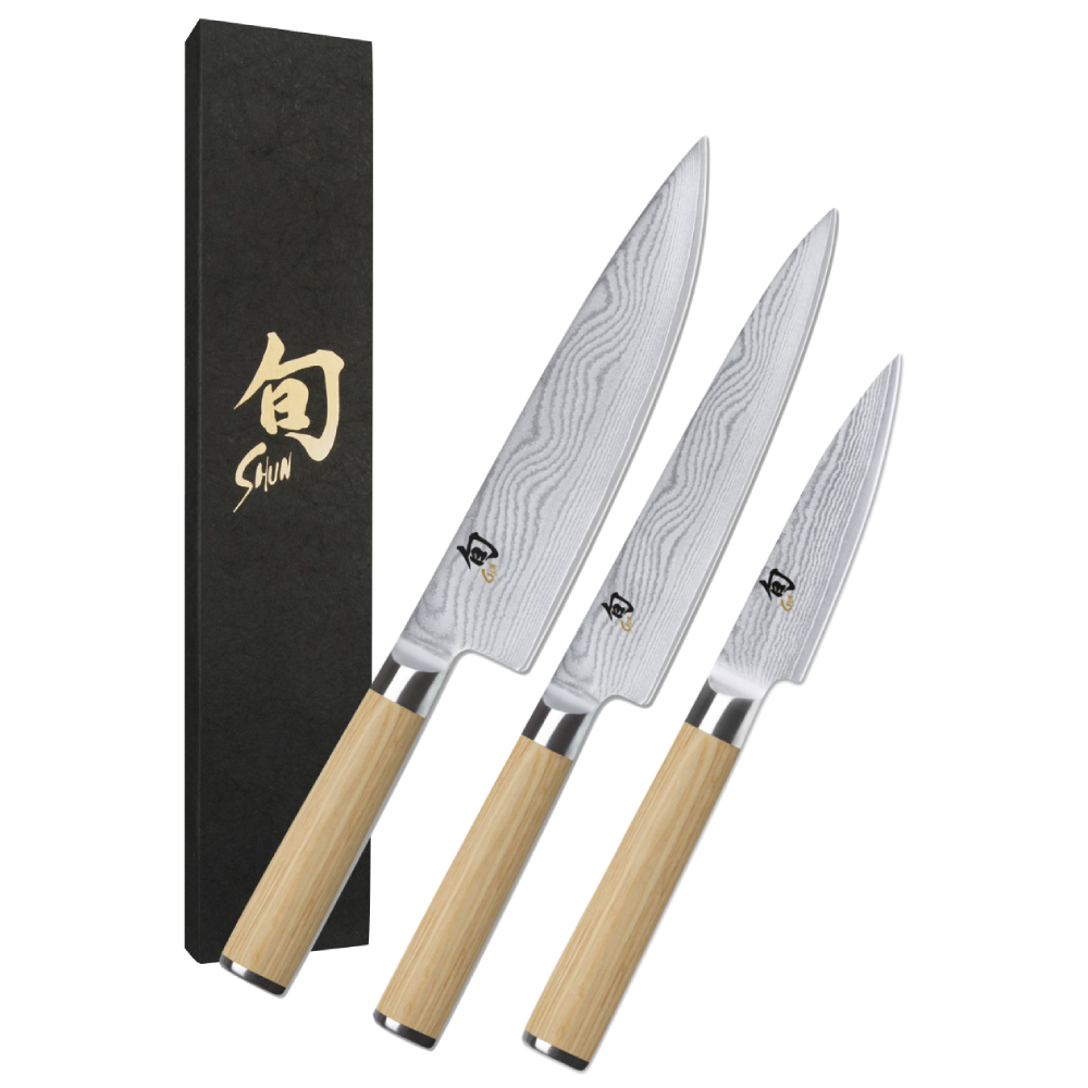 KAI Shun Classic White Kochmesser Set 3-teilig KAI Shun Classic White Kochmesser Set 3-teilig