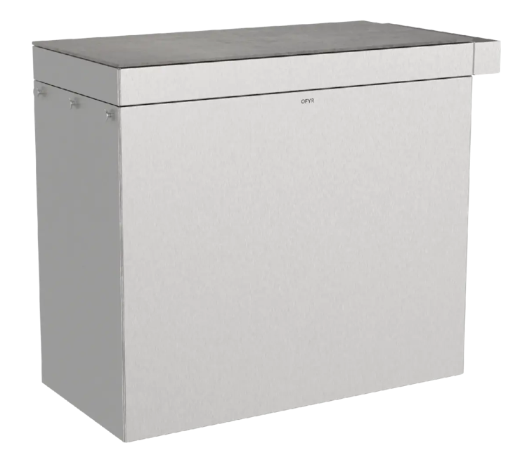 OFYR Signature Mise en Place 100 Brushed Steel Terra