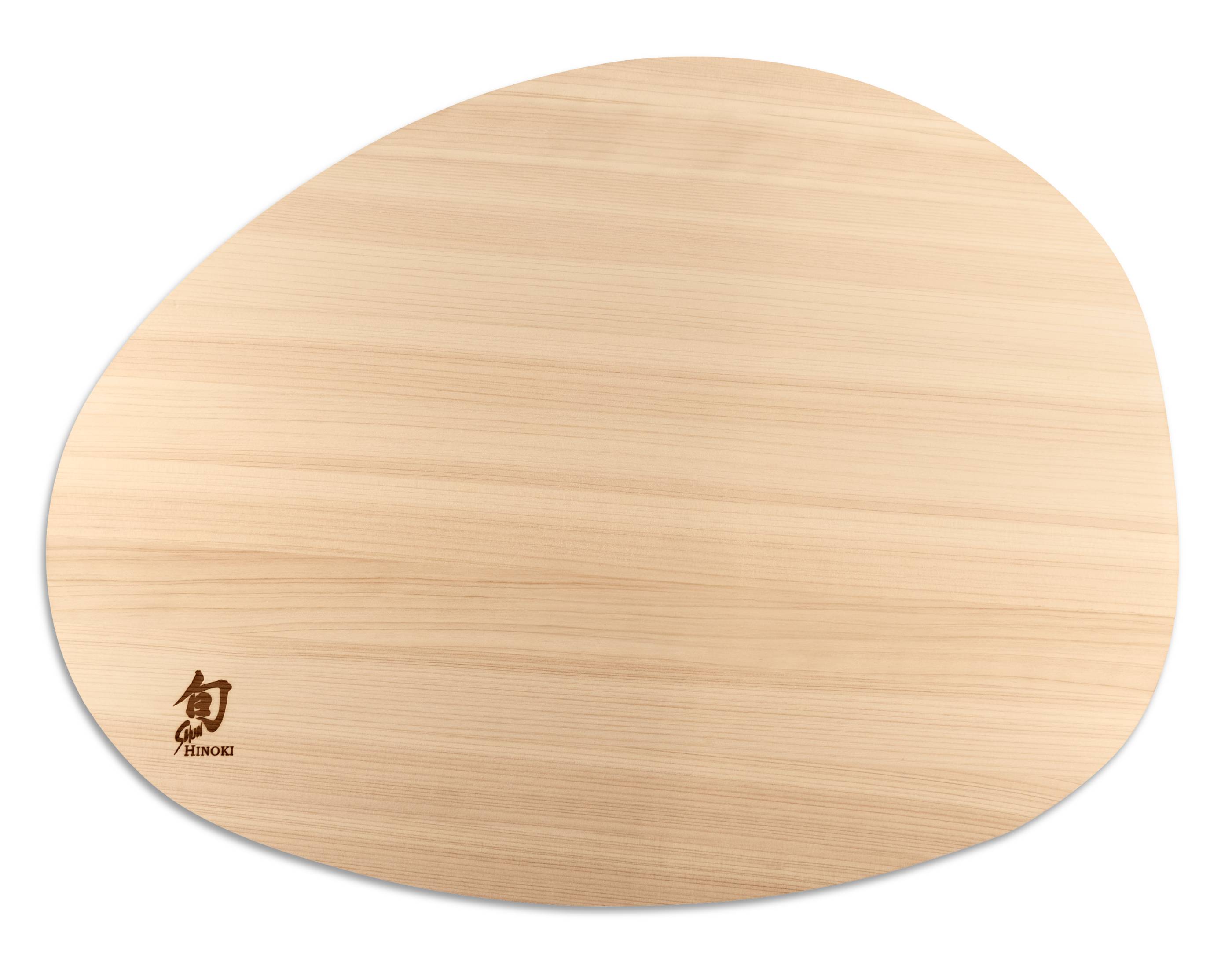 KAI Shun Schneidbrett Hinoki oval L