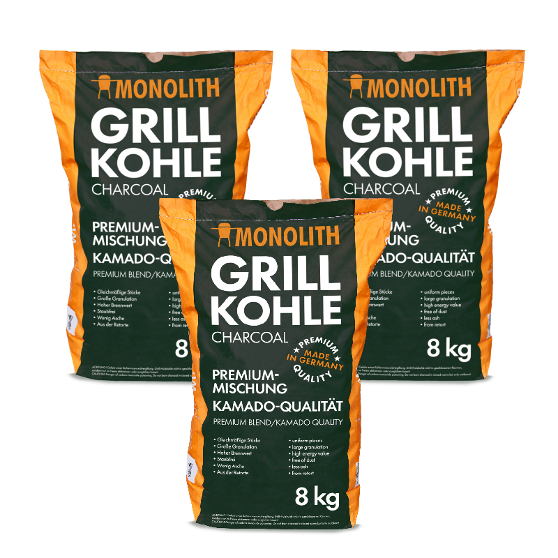 Monolith Grillkohle 8 kg Bundle