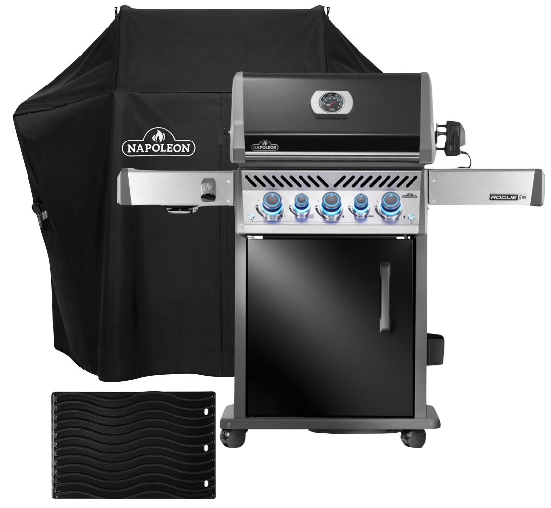 Napoleon Rogue PRO-S 425 mit Gussrost inkl. Drehspieß, Abdeckhaube und Gussplatte - Modell 2025