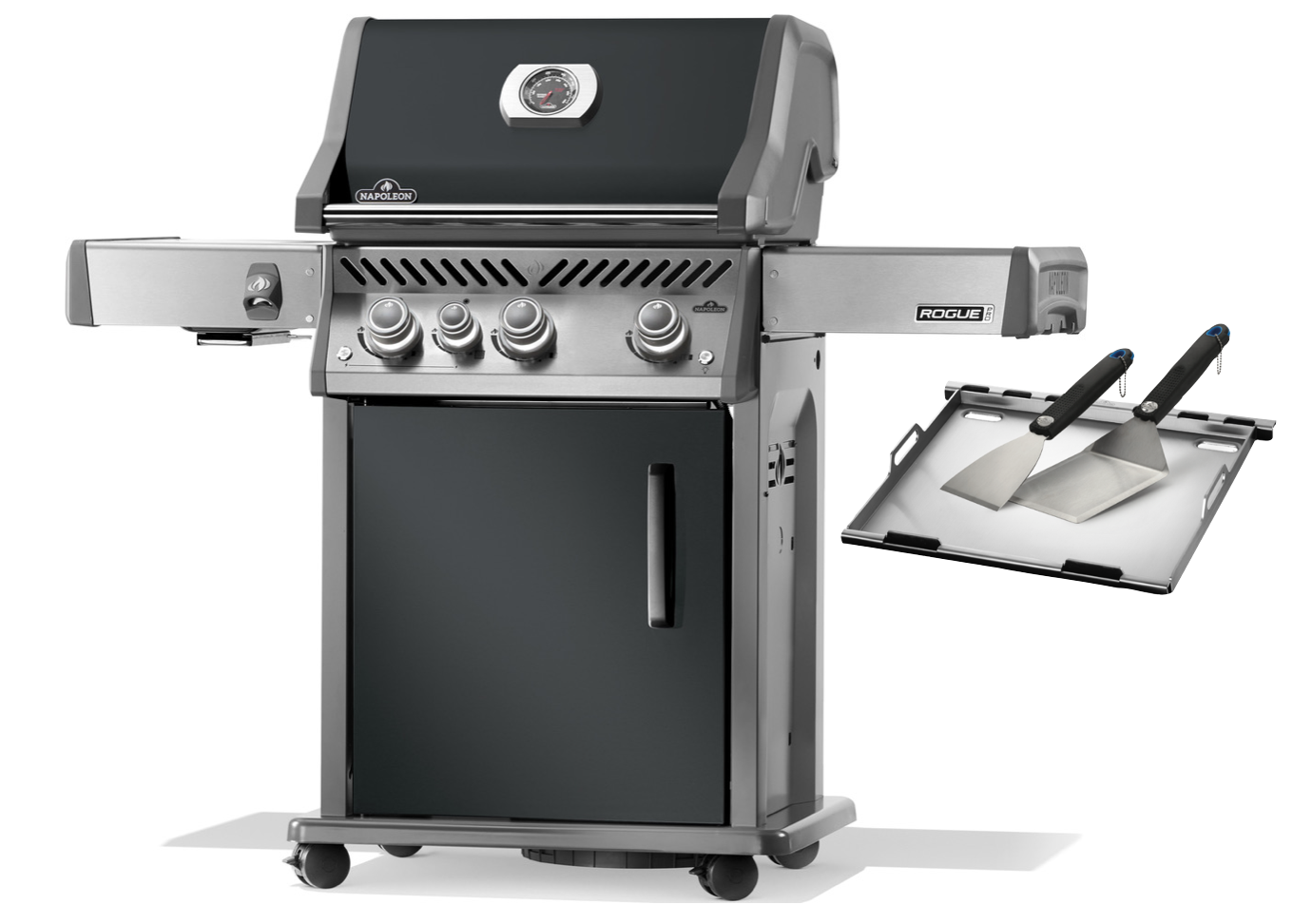 Napoleon Rogue Pro 425 Limited Edition 2025 -  Rauchgrau - inkl. 2teiliges Plancha Tool Set Napoleon Rogue Pro 425 Limited Edition 2025 -  Rauchgrau - inkl. 2teiliges Plancha Tool Set