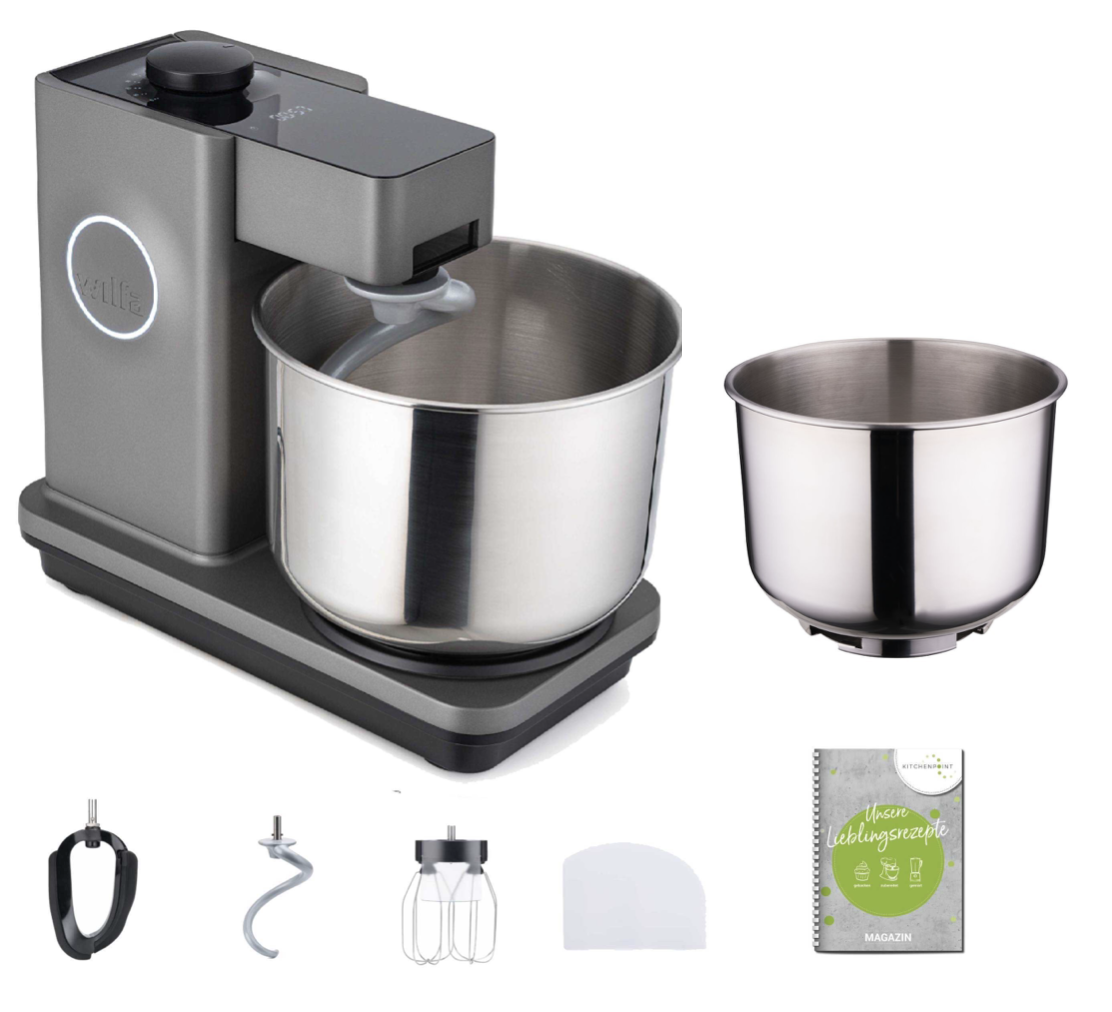 Wilfa Küchenmaschine Probaker Timer grau - Schüssel Set