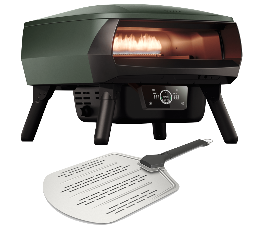 Witt Etna Rotante Control 13" inkl. Pizzaschieber - matt grün