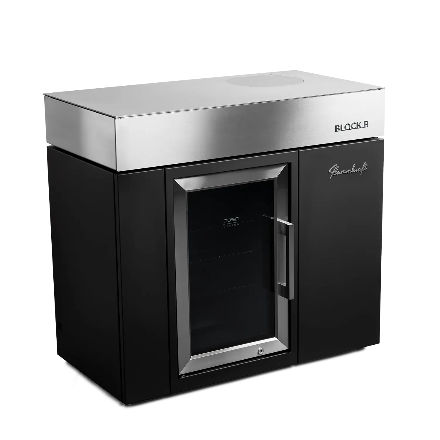 Flammkraft Block B Elfenbeinschwarz - Kühl- und Barmodul