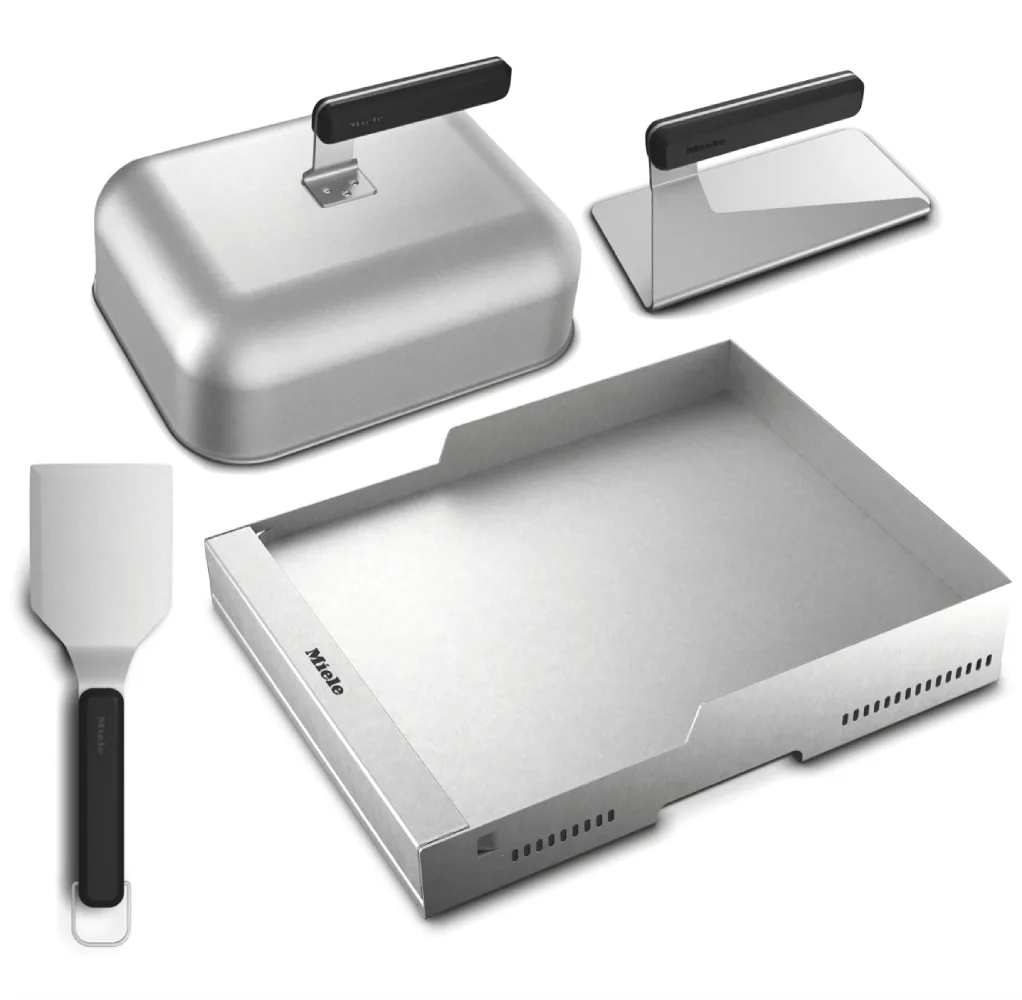 Miele Dreams Outdoorküche GriddleMaster - Edelstahl Plancha - Komplett Set