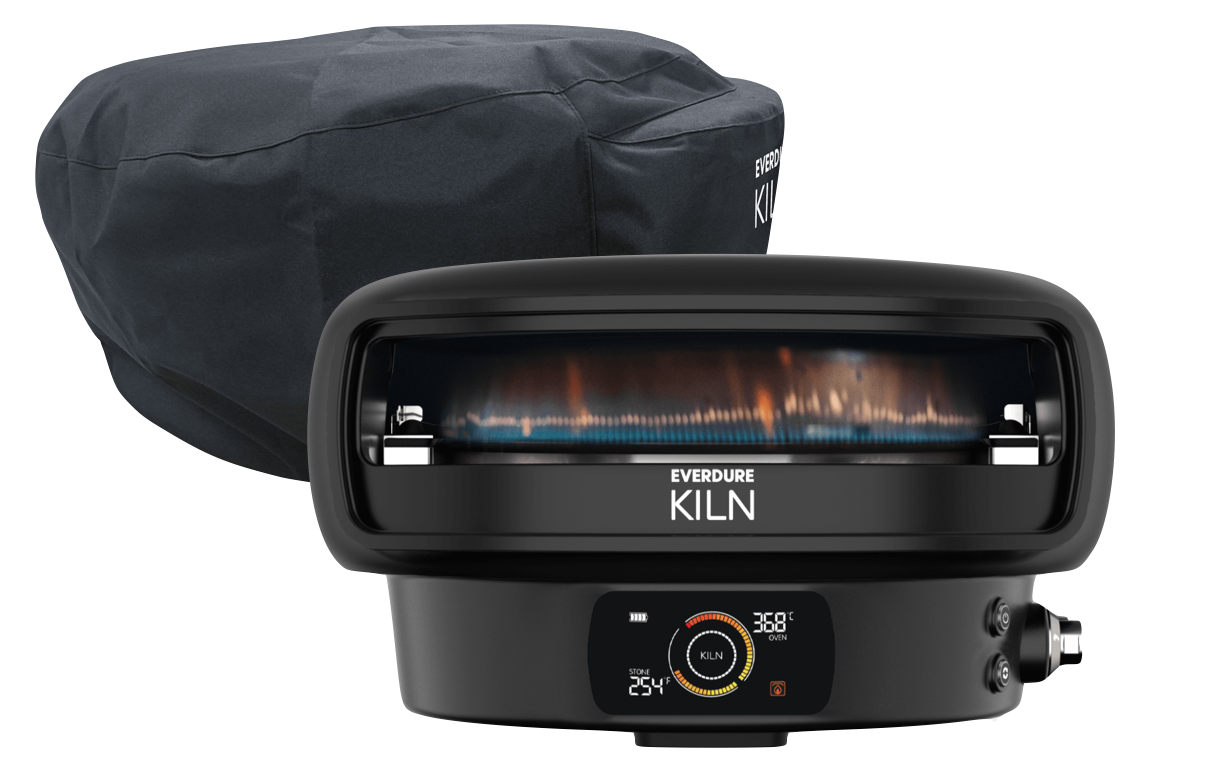 Everdure KILN DR Digitaldisplay, 2-Brenner Mat Black inkl. Abdeckhaube