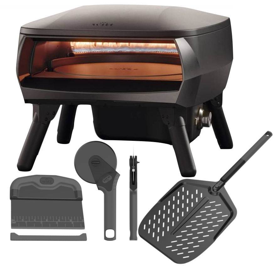 Witt Piccolo Rotante Pizzaofen matt schwarz - Black Edition